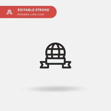 Medal Simple vector icon. Illustration symbol design template for web mobile  Stock Illustration
