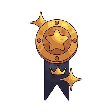 Medal With Star illustration Stock-Illustration