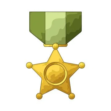 Medal star illustration Stock Illustration