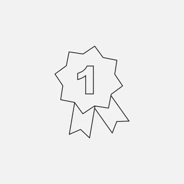 Medal thin icon Stock Illustration