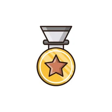 Medal vector icon Stock Illustration