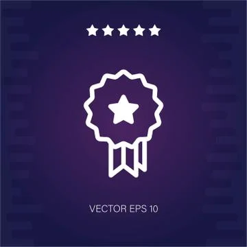 Medal vector icon Stock Illustration