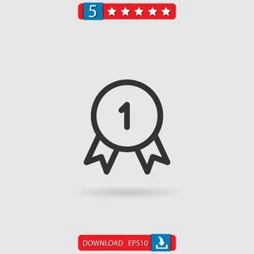 Medal vector icon Stock Illustration