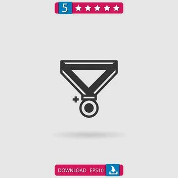 Medal vector icon Stock Illustration