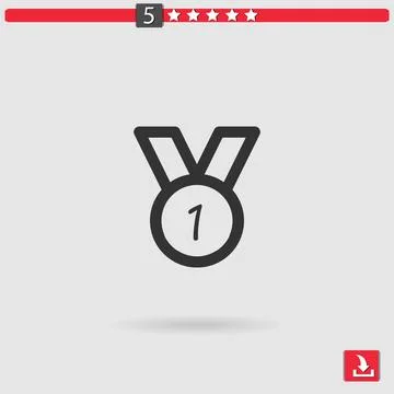 Medal vector icon Stock Illustration