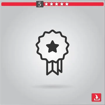 Medal vector icon Stock Illustration