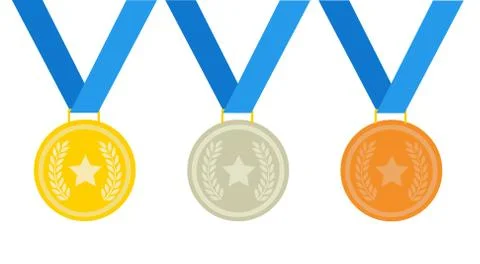Medal vector illustration on white Stock Illustration