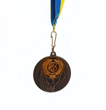 Medal on white background Stock Photos