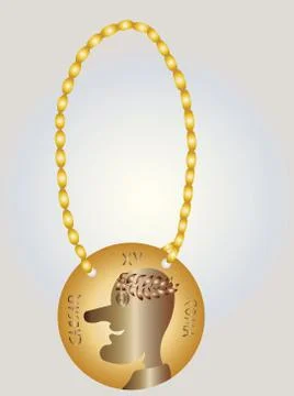 Medallion of Caesar Stock Illustration