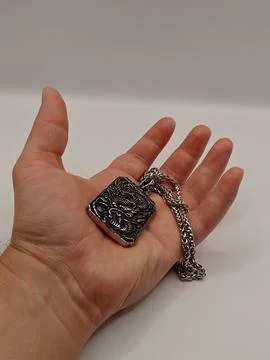 Medallion in hand Stock Photos