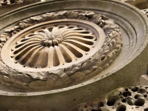 Medallion Macro at an Angle 스톡 사진