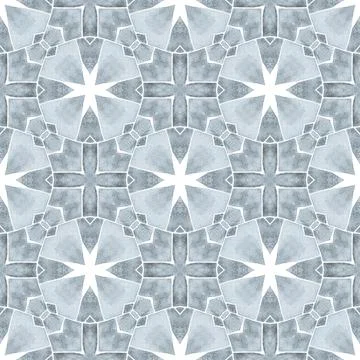 Medallion seamless pattern. Black and white 스톡 일러스트