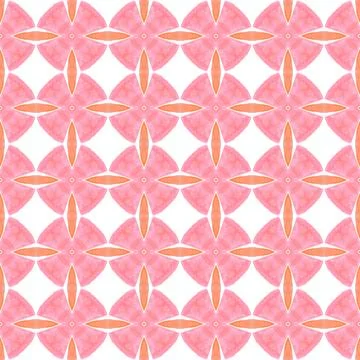 Medallion seamless pattern. Orange sublime boho Stock Illustration