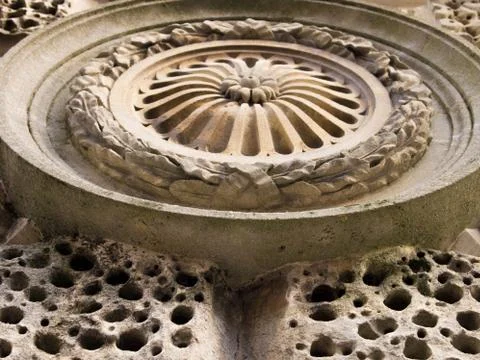 Medallion on Wall Foto stock