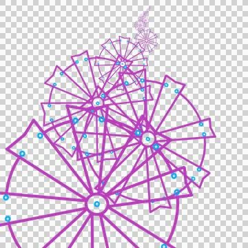 Medals intertwined on a transparent background Stock Illustration