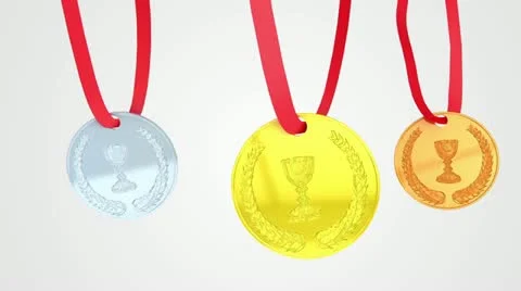 Medals loop animation 스톡 동영상 10903875