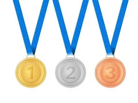 Medals set Stock Illustration