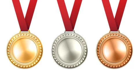 Medals Set Illustration Illustrazione stock