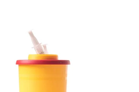 Medcal waste container Stock Photos