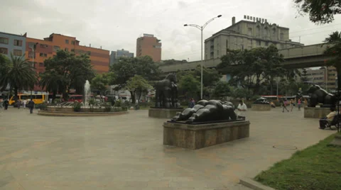 MEDELLIN - MAIN SQUARE Stock Footage 27977316