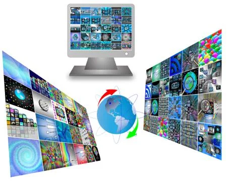 Media abstraction Stock Illustration