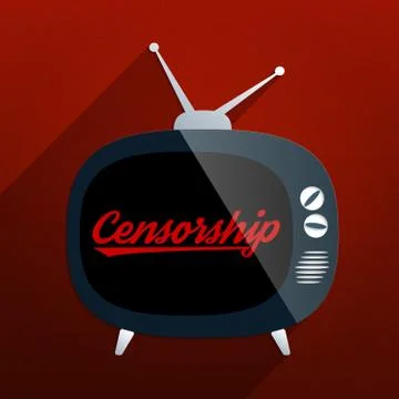 Media Blackout Stock Illustration