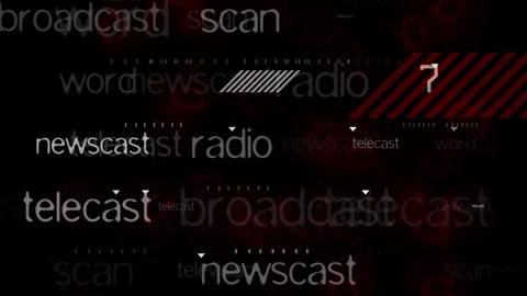 Media Broadcast Motion Graphics Background With Digital Typography Stock Footage 331535617