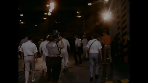 Media captures the astronauts - 1968 Stock Footage 94340493