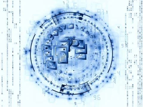 Media communication Stock Illustration