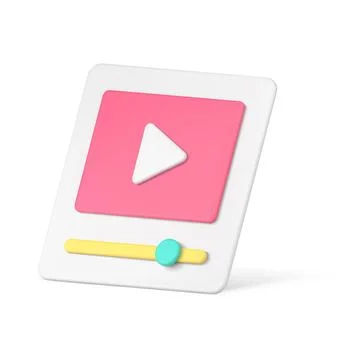 Media digital data broadcasting player internet interface application isome.. Illustrazione stock