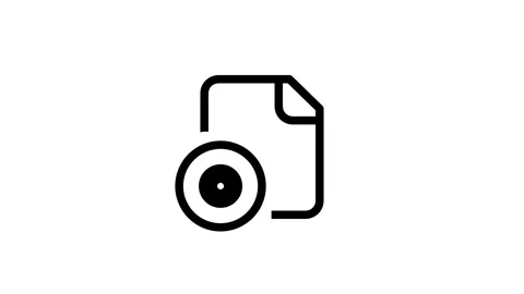 Media Disc Document Icon Vídeo Stock 335591670