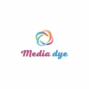 Media Dye Logo Stock-Illustration