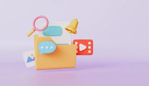 Media file content management icon, Document management, Finding image 스톡 일러스트