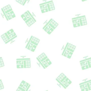Media files operating system glyph vector seamless pattern 스톡 일러스트