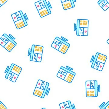 Media files operating system vector seamless pattern Stock Illustration