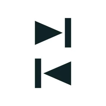 Media forward backward Stock Illustration