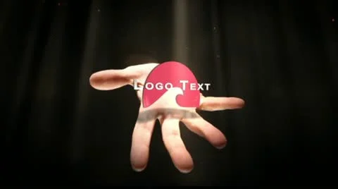 Media hand from darkness After Effects stock