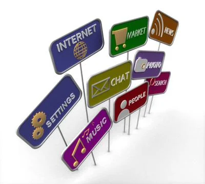 Media icon Stock Illustration