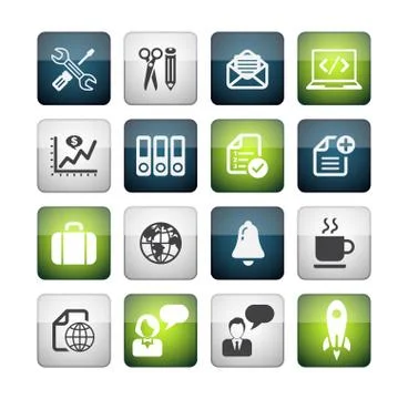 Media icon sets Stock Illustration