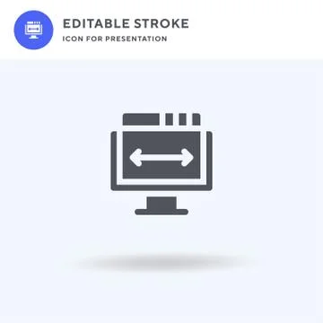 Media icon vector, filled flat sign, solid pictogram isolated on white, logo  Stock Illustration