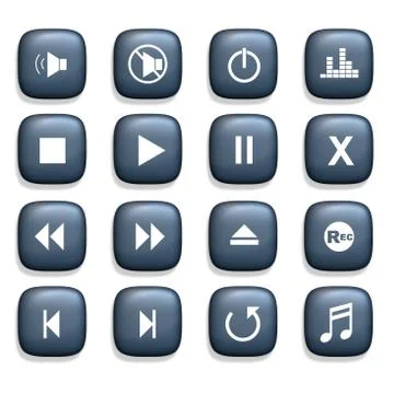 Media Icons Stock Illustration