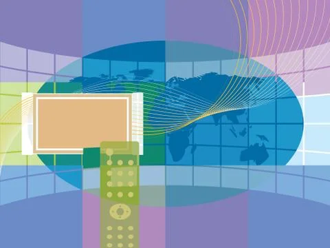 Media industry Stock Illustration