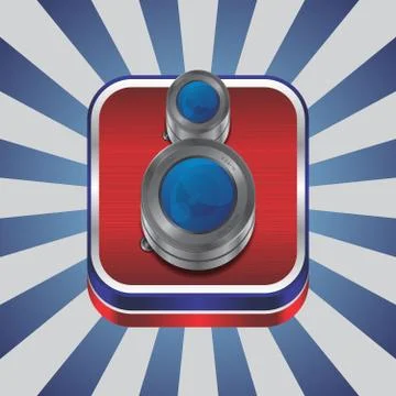 Media interface camera Stock Illustration