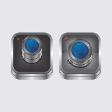 Media interface camera Stock Illustration