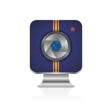 Media interface camera Illustrazione stock