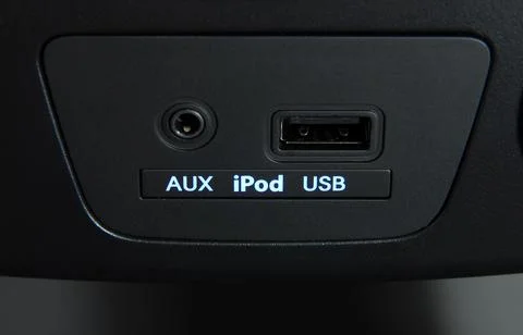 Media Interface in the car Stock Photos