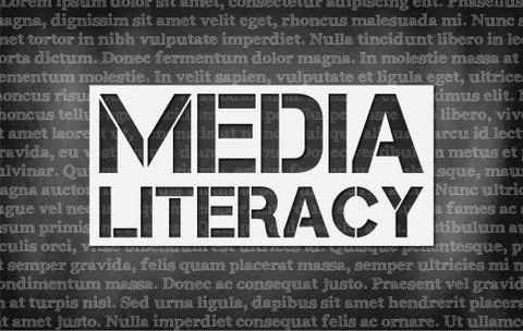 Media literacy concept Stock Illustration