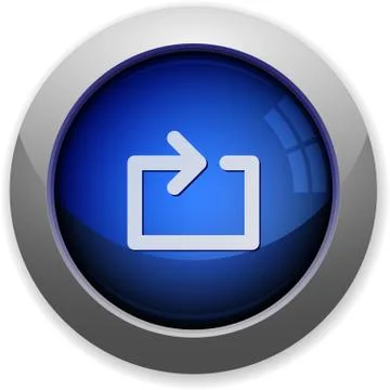 Media loop button Stock Illustration