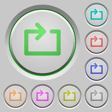 Media loop push buttons Stock Illustration