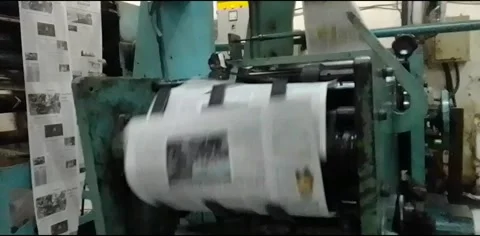 Media mass printing Stock Footage 217398144